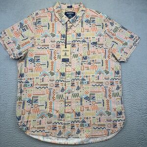 Chubbies‎ Shirt Mens Extra Large Disco Deserts Slub Poplin Friday Geometric